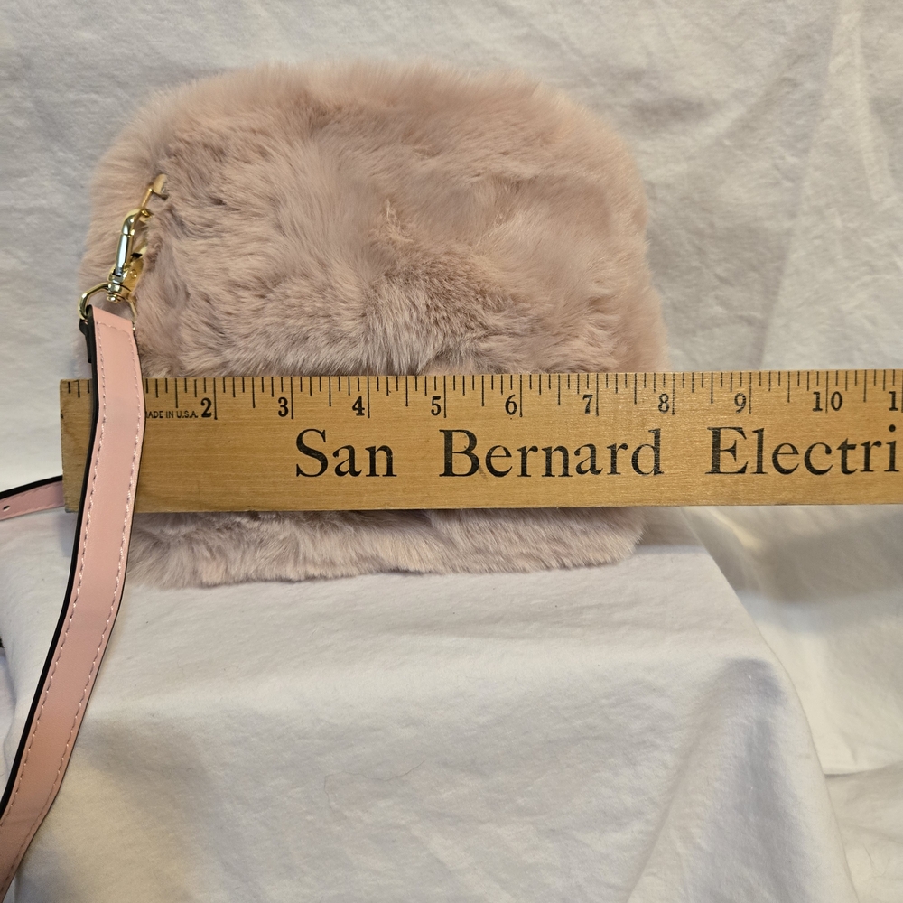 Upcycled Using Miu Miu Blush Pink Fur Crossbody Bag GWP - Picture 3 of 5